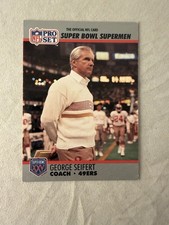 George Seifert 1990-91 Pro Set Super Bowl XXV #131 FOOTBALL Card