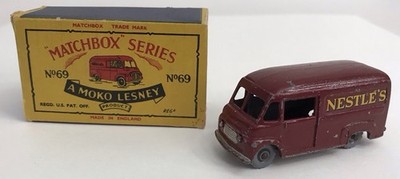 Vintage Original 1959 Lesney Matchbox #69 Commer 30 CWT Nestle's Van w/ Box