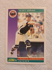 1992 Score Scott Servais #816 Rookie Houston Astros Baseball Card. rookie card picture