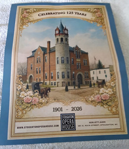 STOUGHTON OPERA HOUSE SPRING 2026 SEASON SCHEDULE CARD