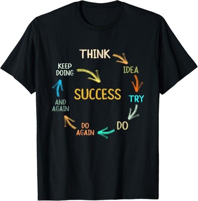Motivational Quote Motivation Success Inspiration Mindset Gift Unisex T-Shirt