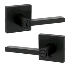 Kwikset Singapore Keyed Entry Single Cylinder Deadbolt SmartKey Matte Blk  READ