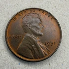 1951 Wheat Cent RB RED BROWN Lincoln Penny BU Brilliant Uncirculated Good Detail