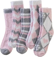 Womens Fuzzy Socks Slipper Fluffy Comfy Cozy Winter Soft Warm Fleece Cabin Plush
