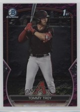 2023 Bowman Draft Chrome Fuchsia Lunar Refractor /199 Tommy Troy #BDC-103 11o2