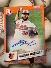 2024 Topps Big League Grayson Rodriguez Auto (Electric Orange #BEO-GR) Orioles