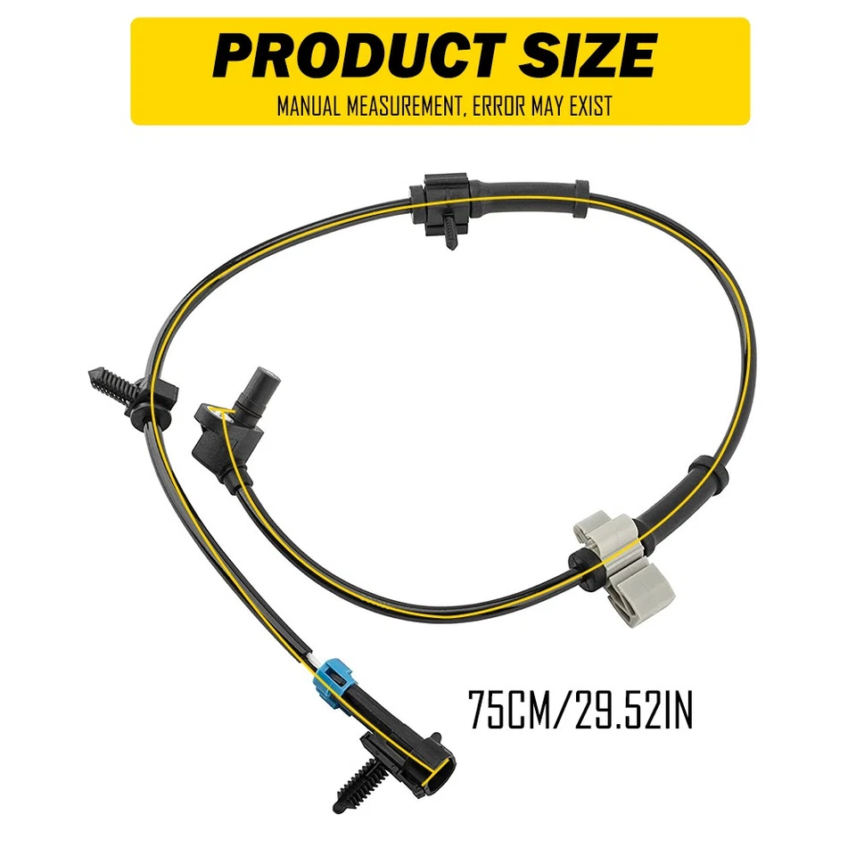 Sensor de velocidad de rueda 2500 para GMC Yukon XL 1500 2000-2006 conductor delantero y pasajero Foto 4 de 4