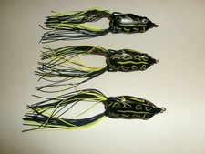 Lot of 3 SPRO Bronzeye Frog Rainforest Black ...