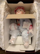 Yolanda Bello Michael Baseball Player Vintage Porcelain Boy Doll With Ball