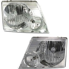Pair Headlight Lens Housing for Ford Explorer 02-05 XLS XLT Sport Eddie Bauer