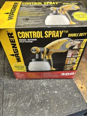 Wagner Control Spray Double Duty HVLP Power Paint Sprayer Yellow 300W 0518050