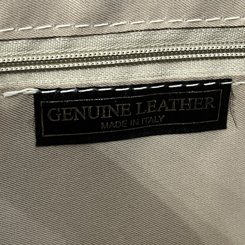 Bolso de Hombro Florence Hecho en Italia Cuero Cartera Marrón Y2K Clásico Minimalista - Imagen 7 de 11