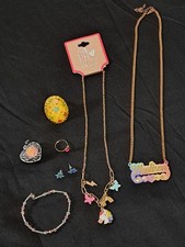 Children's Jewelry Mixed Lot Disney Floral Beaded Rings Bracelet Earrings