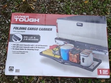 Hyper Tough Hitch Mounted Cargo Basket Trailer Mount Folding Luggage Carrier US