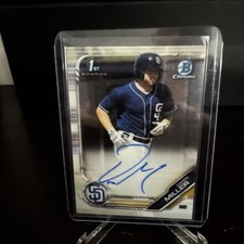 Owen Miller 2019 Bowman Chrome 1st Bowman Auto Rookie Card #CPA-OM SD Padres . rookie card picture