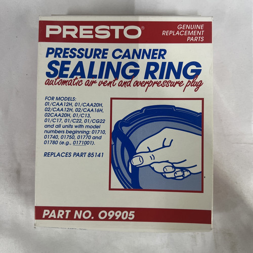 Junta de anillo de sellado de olla a presión Presto 09905 9905 2 años de garantía genuina - Imagen 1 de 1