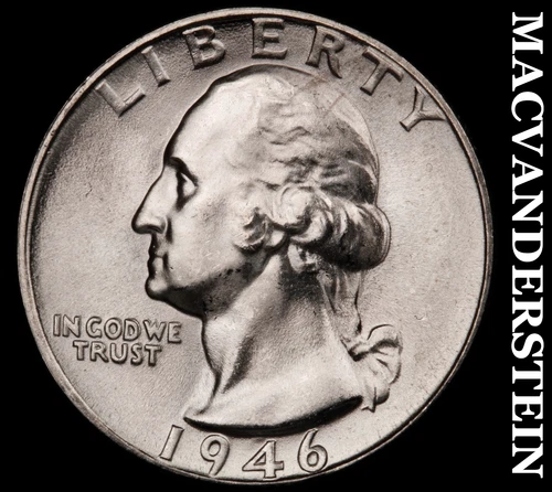 1946 Washington Quarter- Choice Gem Brilliant Uncirculated Luster #G6755