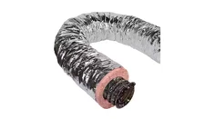 Master Flow 4 in. x 25 ft. Insulated Flexible Duct R8 Silver Jacket