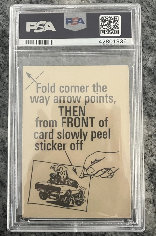 1973 Donruss Fantastic Odd Rods Stickers Series 1 Super Dooper #130 PSA 6 EX-MT - Image 2 of 2