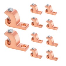 10 PCS CopperAluminium Alloy Clad Lay In Connector Pool Bonding Grounding