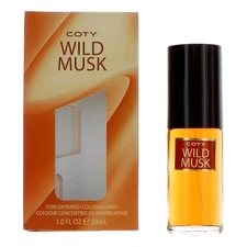 Coty Wild Musk / Coty Cologne Concentrate Spray 1.0 oz (in window box) (w)