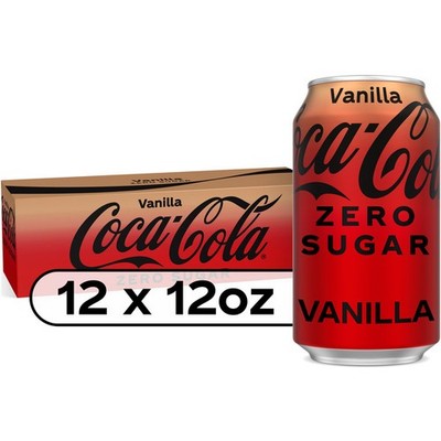 Coca-Cola Zero Sugar Vanilla Soda Pop, 12 fl oz, 12 Pack Cans FREE SHIPPING!!!!!