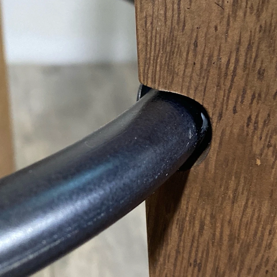 Mid Century Bar Stool Wood and Iron The Modello - Image 3 of 4