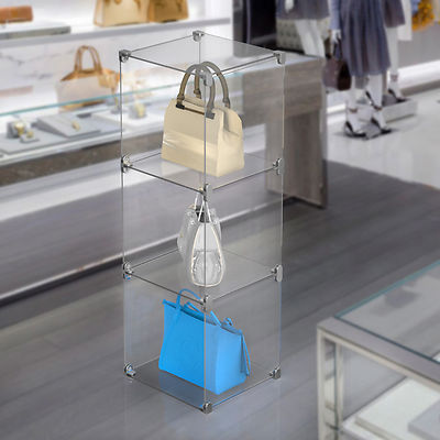 Klar Acryl Würfel Display Modulares System Aufbewahrung Regal Laden Einheit Ständer