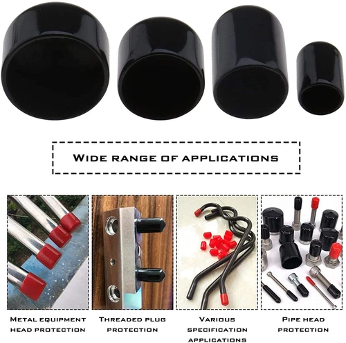 Vinyl Rubber Round End Cap Cover for Pipe Plastic Tube Hub Thread Protector Cap - Picture 9 of 22