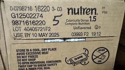 Nutren 1.5 Tube Feeding Formula Unflavored Formerly Vanilla 8.45 oz Carton 24 Ct