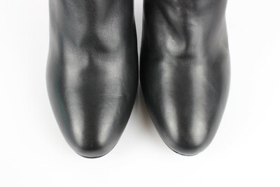 Bottines Minelli à Brides Cuir Noir - Talons Aiguille Décoratifs, Taille 40 - État Quasi Neuf