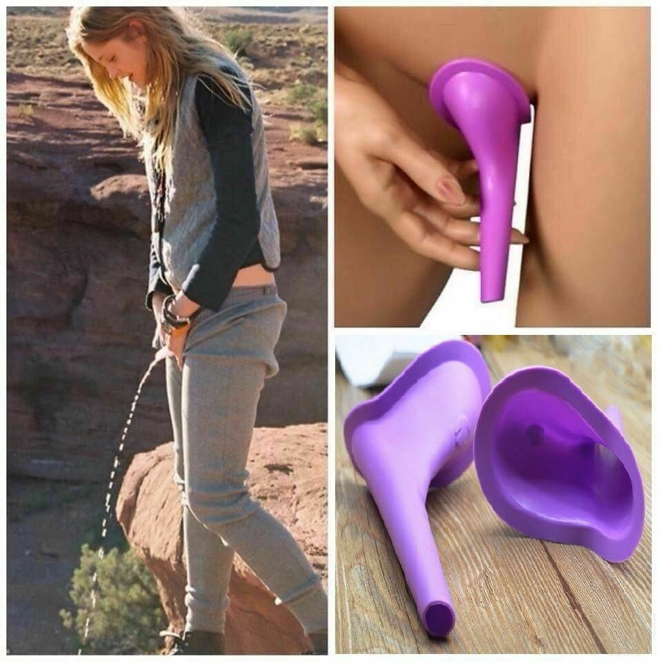 Portable Female Ladies Urinal Funnel Camping Travel Toilet Stand