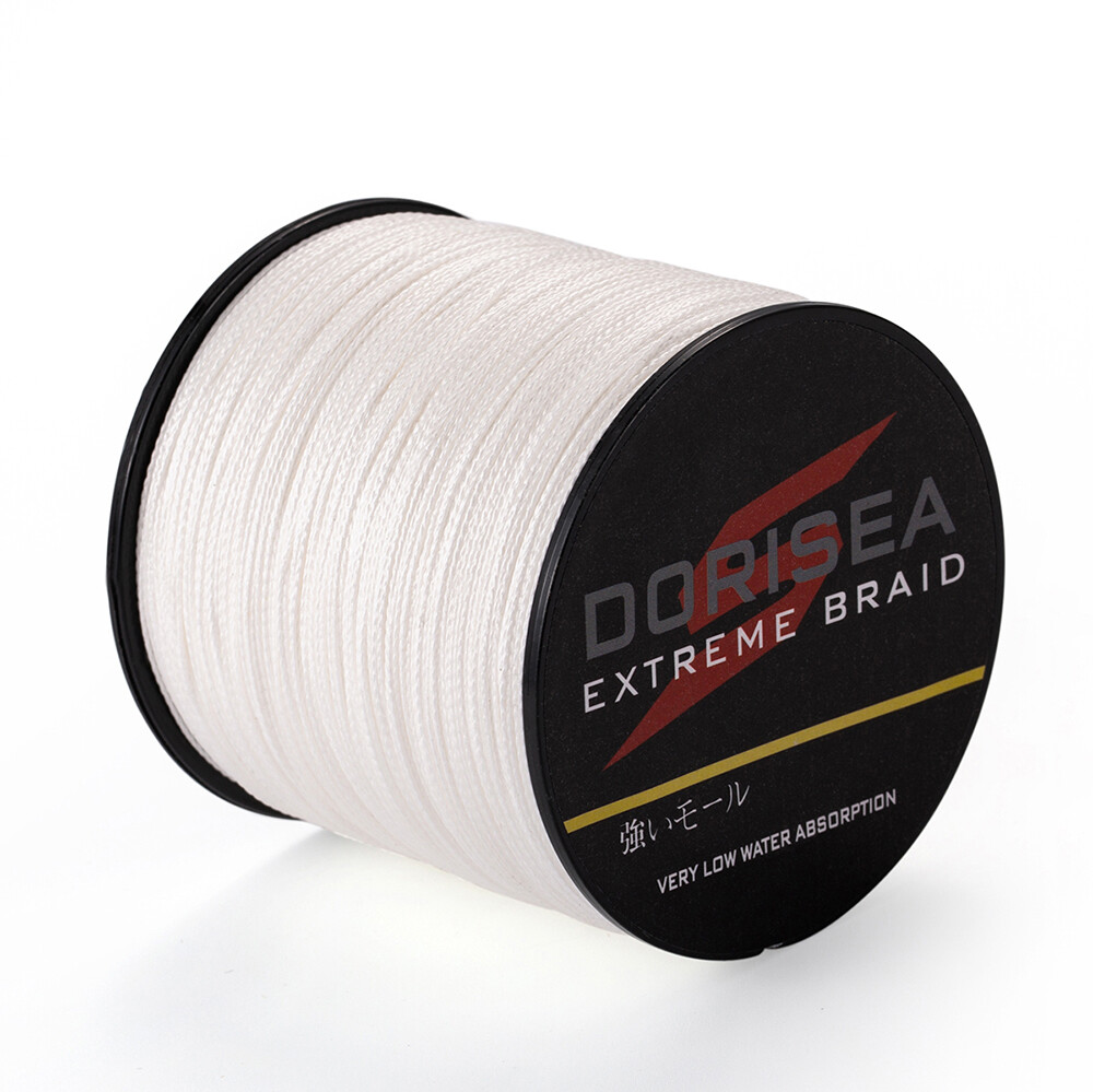 DORISEA Jaune 100M-2000M 6LB-500LB Ligne De P&ecirc;che Tress&eacute;e Dynema Braided Line EB