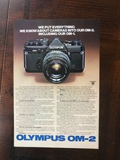 1979 vintage original print ad Olympus OM-1 SLR Camera