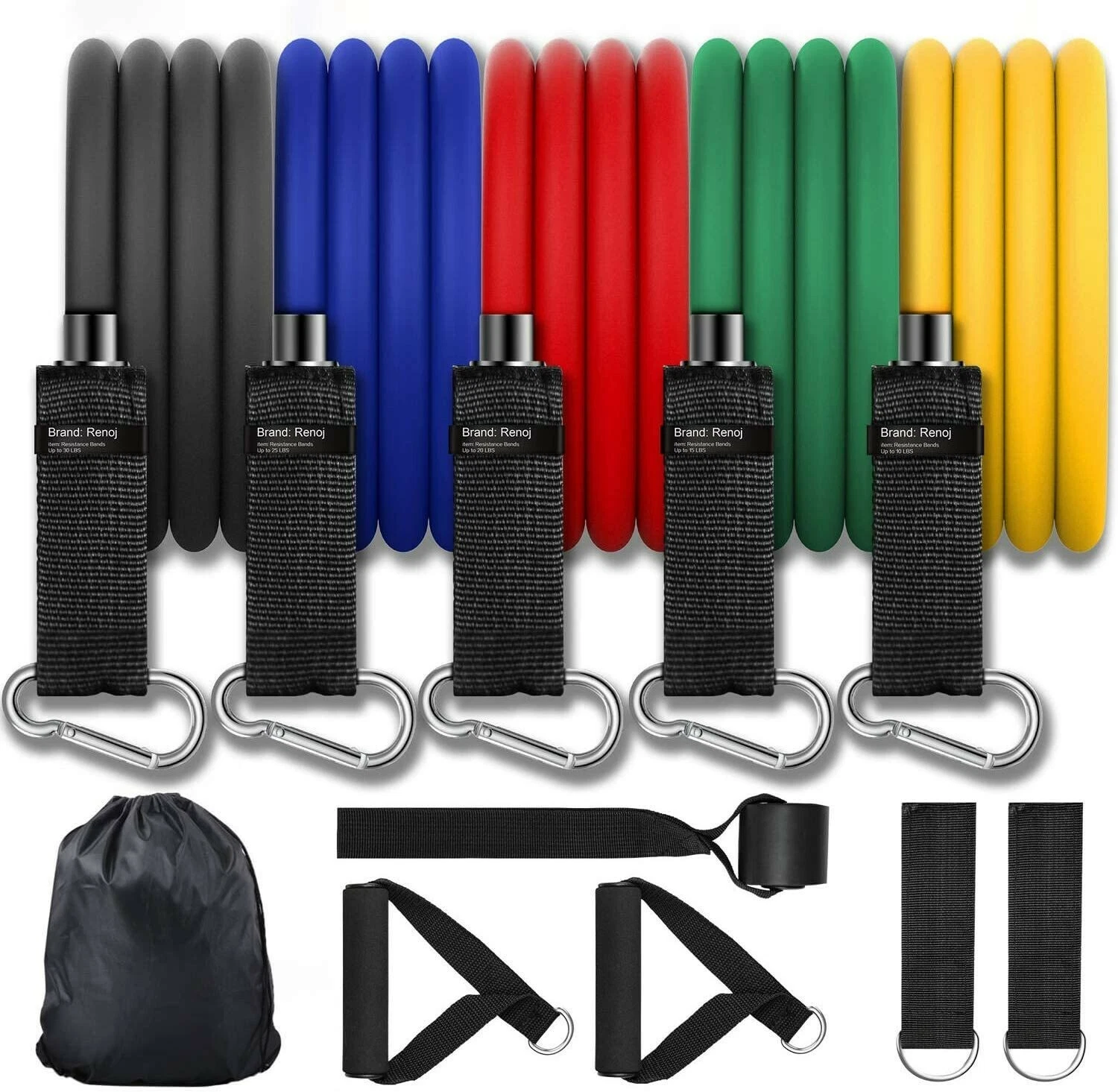 Renoj Resistance Bands, Resistances Bands Set for Exercise Bands 150LBS - New