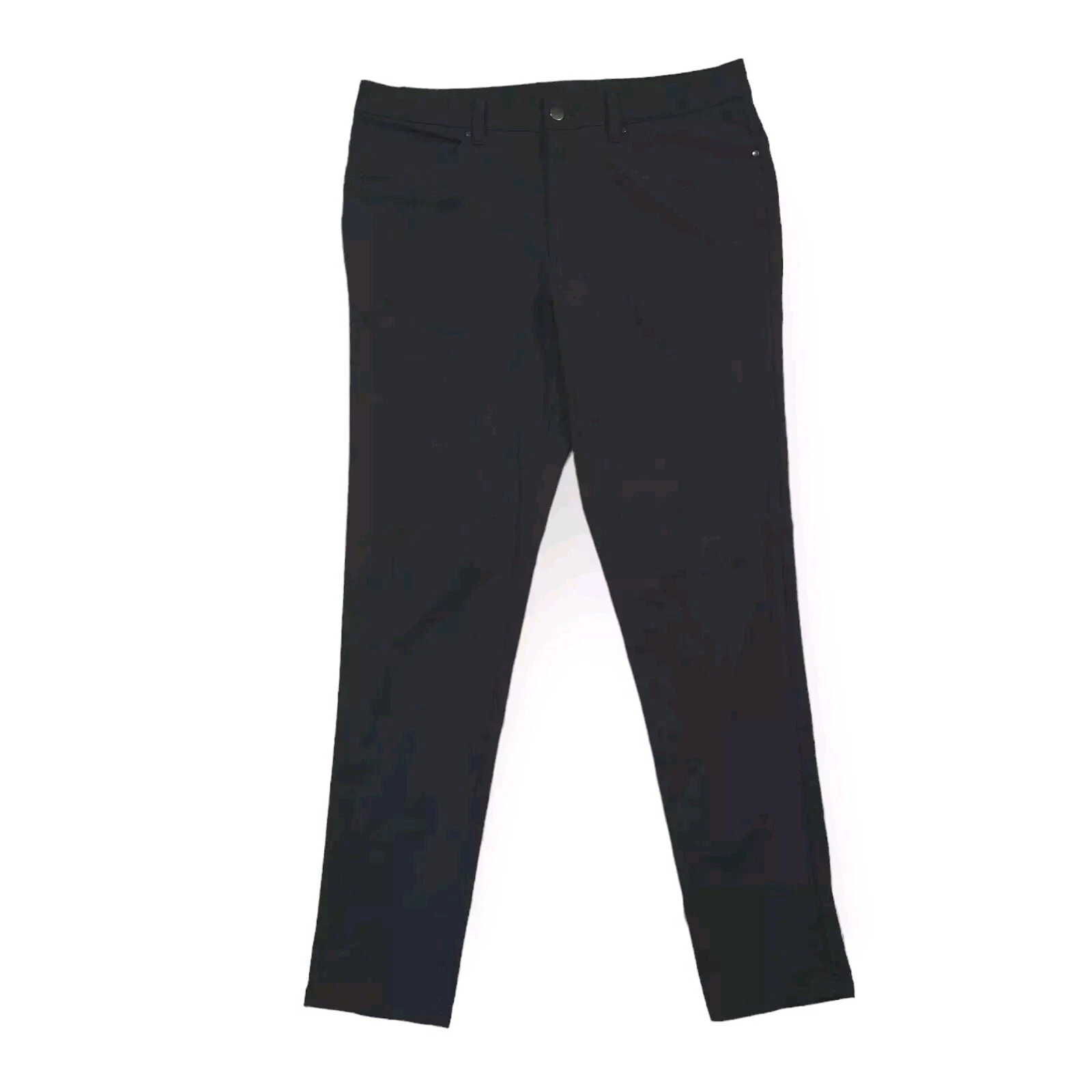 Lululemon Pants ABC Slim Mens 33 34x33 Warpstreme Dark Gray Obsidian Performance