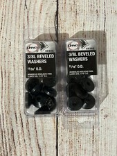 Danco 88585 Rubber Beveled Washer, 11/16-Inch, 2 Packs of 10, Black