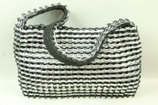 Escama Studio Socorro Upcycled Soda Can Pop Top Tab Woven Handbag Shoulder Bag