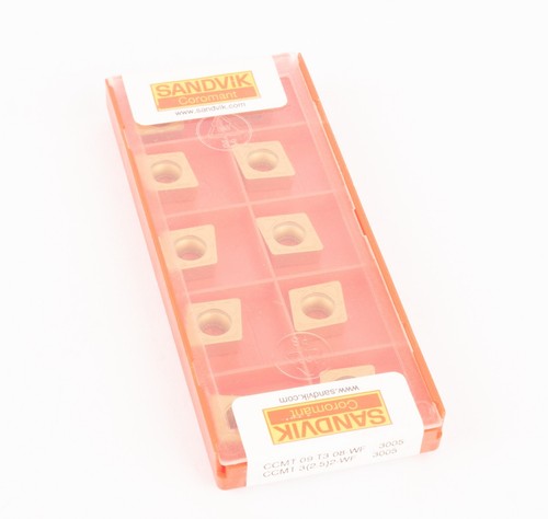 Sandvik CCMT 09 T3 08-WF 3005 Diamond Carbide Turning Insert, Grade 3005 - Picture 5 of 6