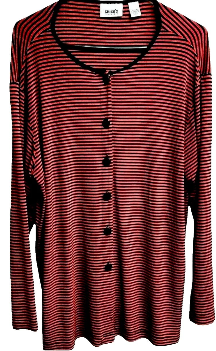 Chico's Striped Plus Size Coats, Jackets & Vests for Women