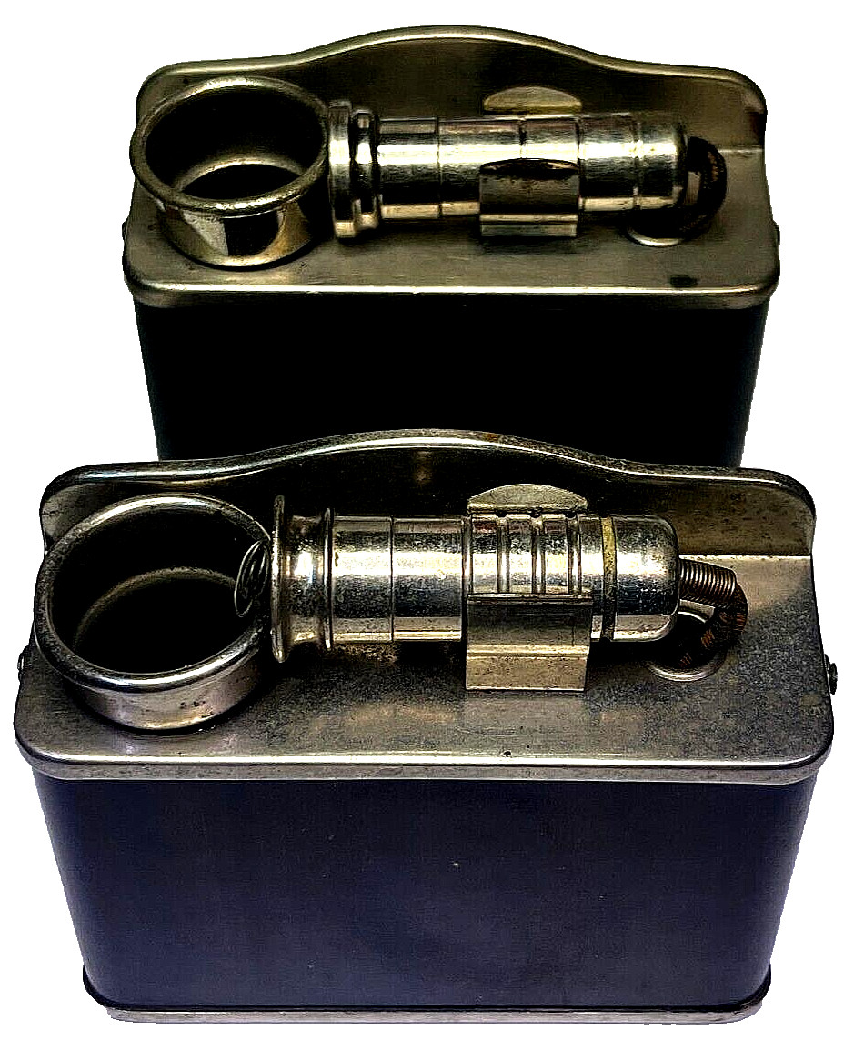 PA1R 1920s-30s REAR ASH TRAYS W/PULL CORD LIGHTERS  PACKARD ROLLS ROYCE