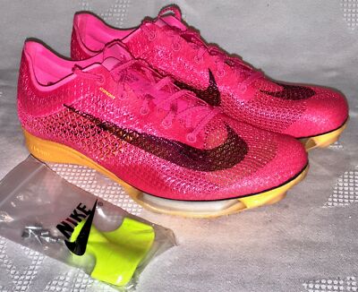NIKE Air Victory Pink Mid Distance Track Cleats Spikes Mens Youth