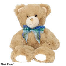 First  Main Dean 1796 Brown Teddy Bear Plush with Bow 2016 12.5"
