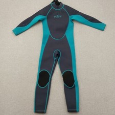 Vofiw Kids Blue Back Zipper Swimming Full Wetsuit Size 8 For Water Sports