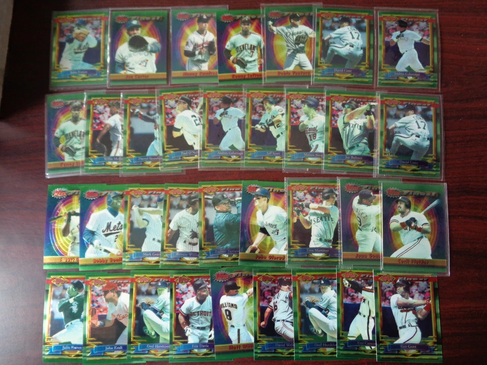 ~(1,545) HUGE 1994 Topps Finest Baseball Card Lot-HOFers-Commons-Semistars - Image 3 of 3