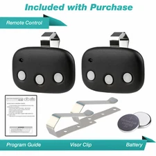 2 Garage Door Opener Remote 3-Button for Linear Mega Code MCT-3 DNT00089