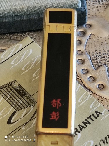 S.T. Dupont lighter Lacque Chine Leters Gold Box & Certificates - Imagen 6 de 7