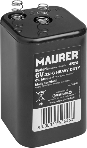 MAURER 2350020 Cavi Per Batteria Auto Con Mollette - 4 Metri, 400 Ampere - Pinze Per Avviamento Di Emergenza, Colore Rosso - 2