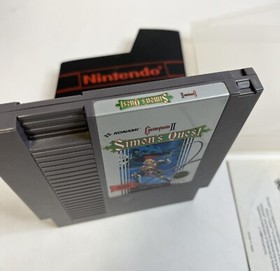 Castlevania 2 Simons Quest Nintendo NES cartuccia gioco, manuale - testato funzionante