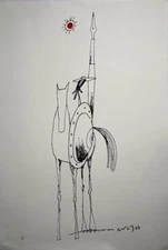 RENE DE LA NUEZ. Engraving. Serigraphy / cardboard. Cuban Art. Contemporary Art.